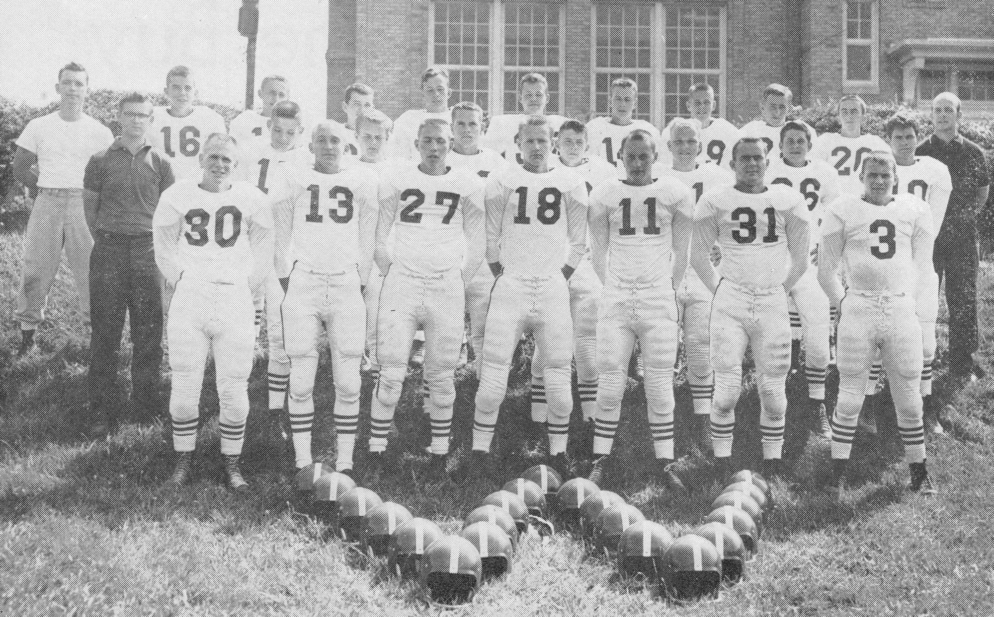 1958 Wayne Warriors Football Team Picture